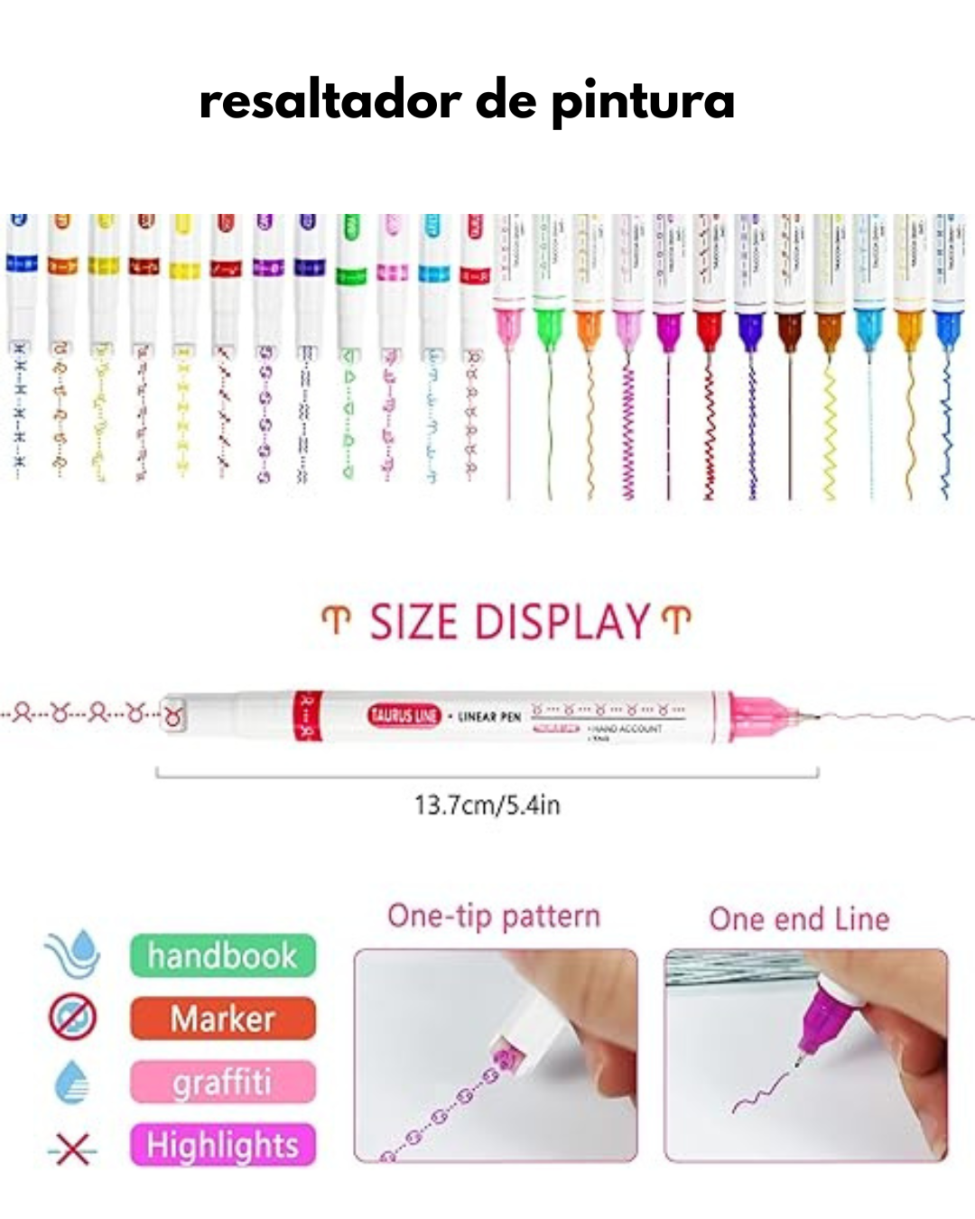 PLUMONES MAGICOS CON DISEÑO