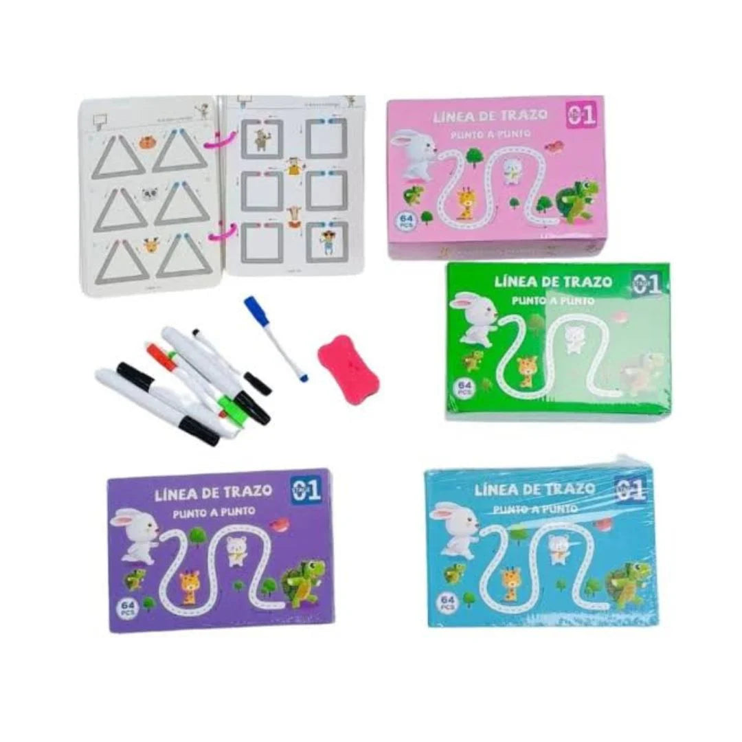 LIBRO DE TRAZOS MAGICOS- 64 PAGINAS