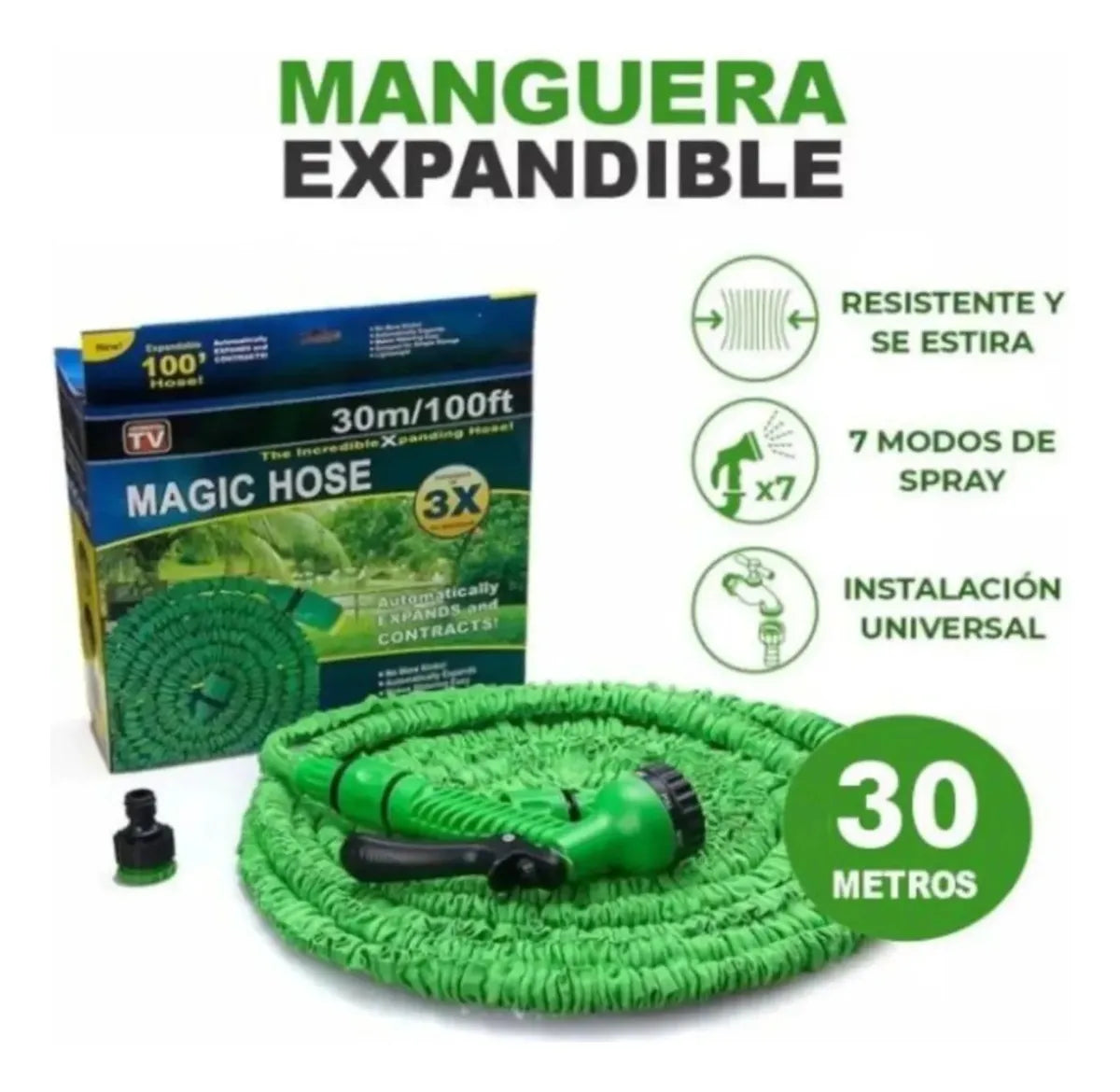 Manguera Retractil 30 Metros