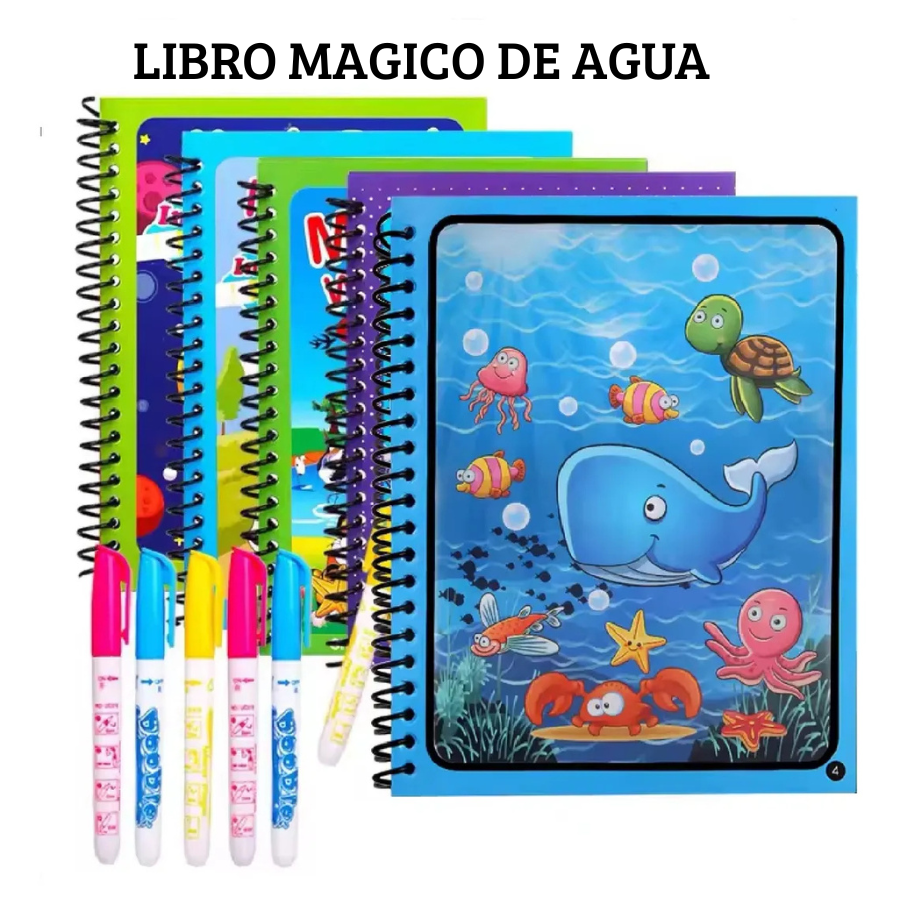 LIBRO MAGICO DE AGUA - PACK X 4